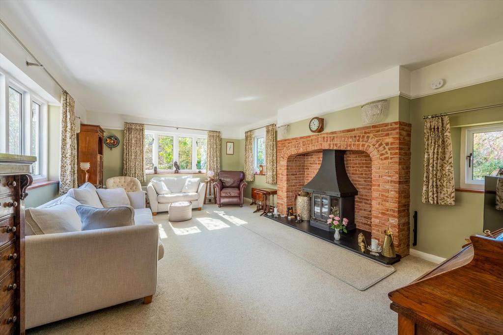 Living room, fireplace