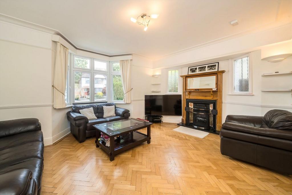 Living room, fireplace