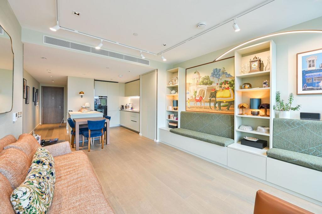 Open-plan living area, open plan living