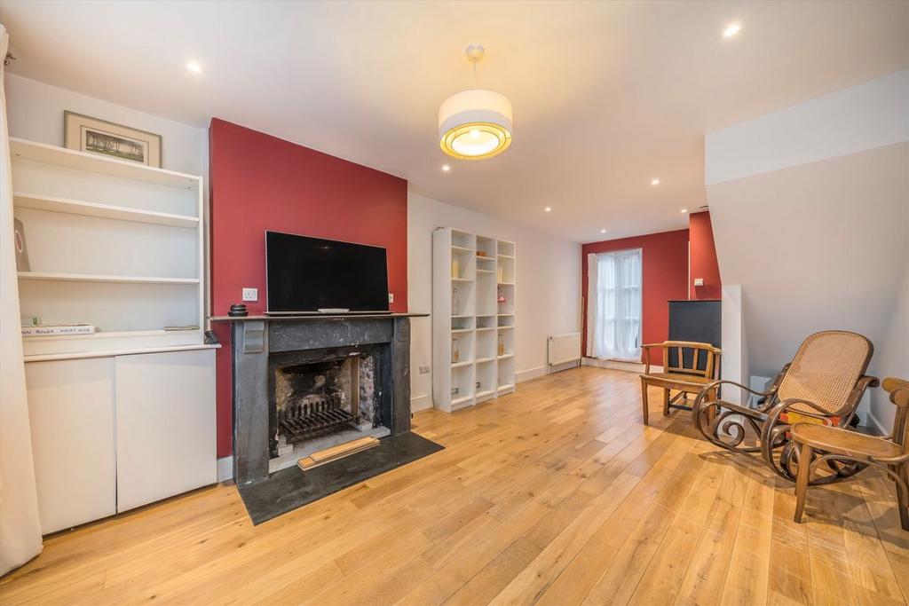Living room, fireplace