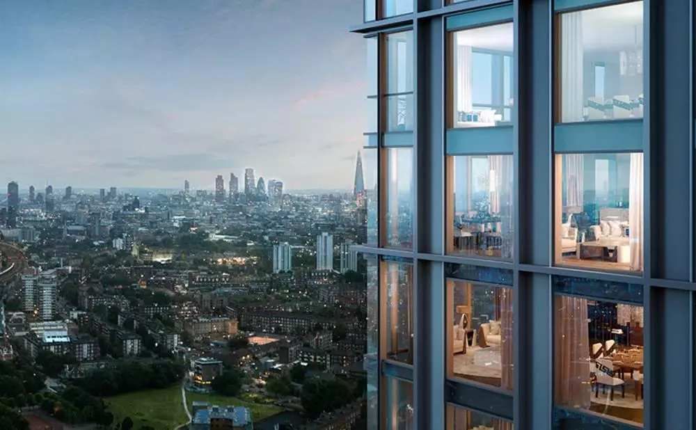 modern London apartment - contemporary open-plan living space
