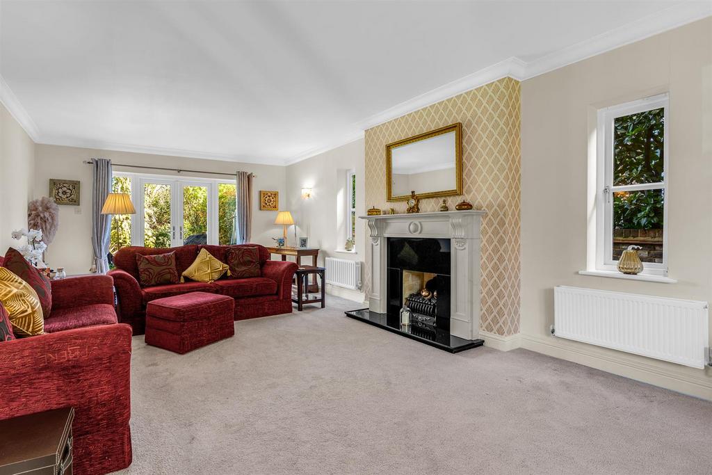 Living room, fireplace