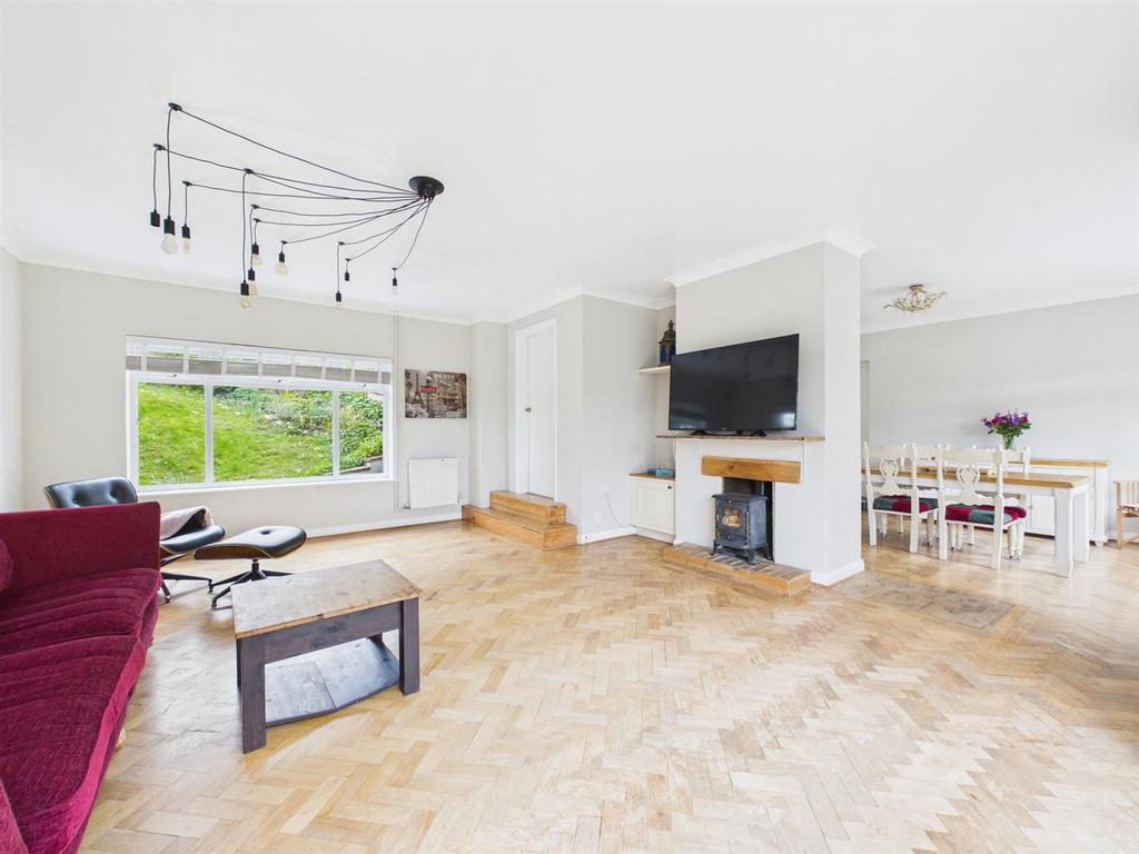 Open-plan living area, open plan living