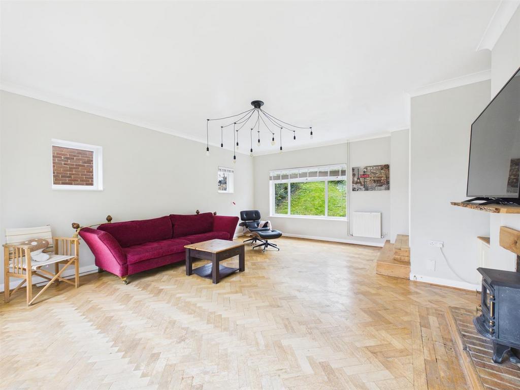 Living room, fireplace