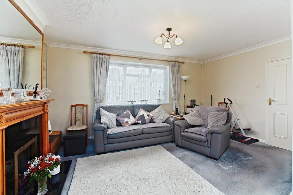 Living room, fireplace