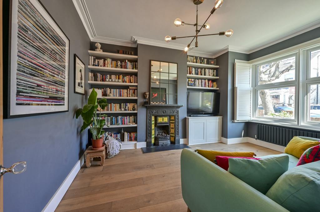 Living room, fireplace