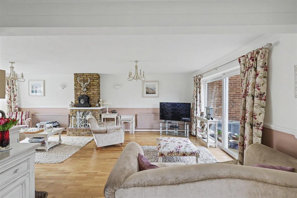 Living room, fireplace