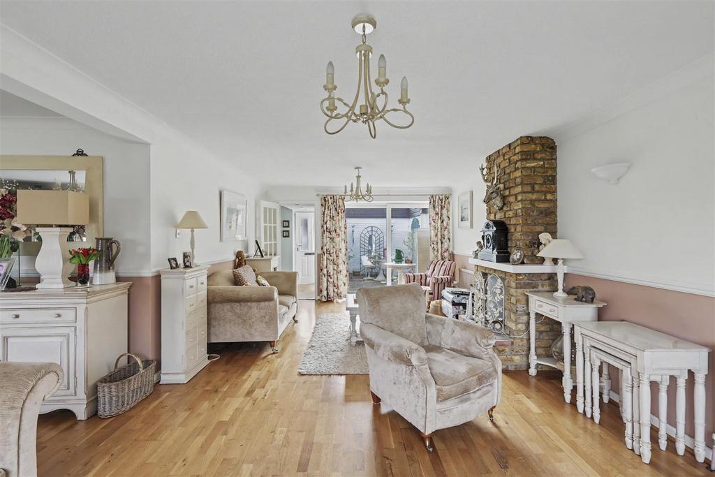 Living room, fireplace