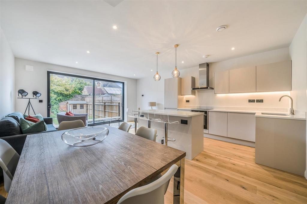 Kitchen, open plan living