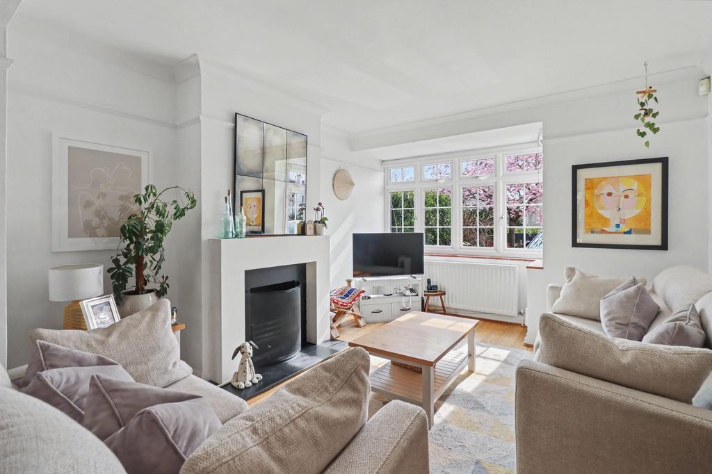 Living room, fireplace