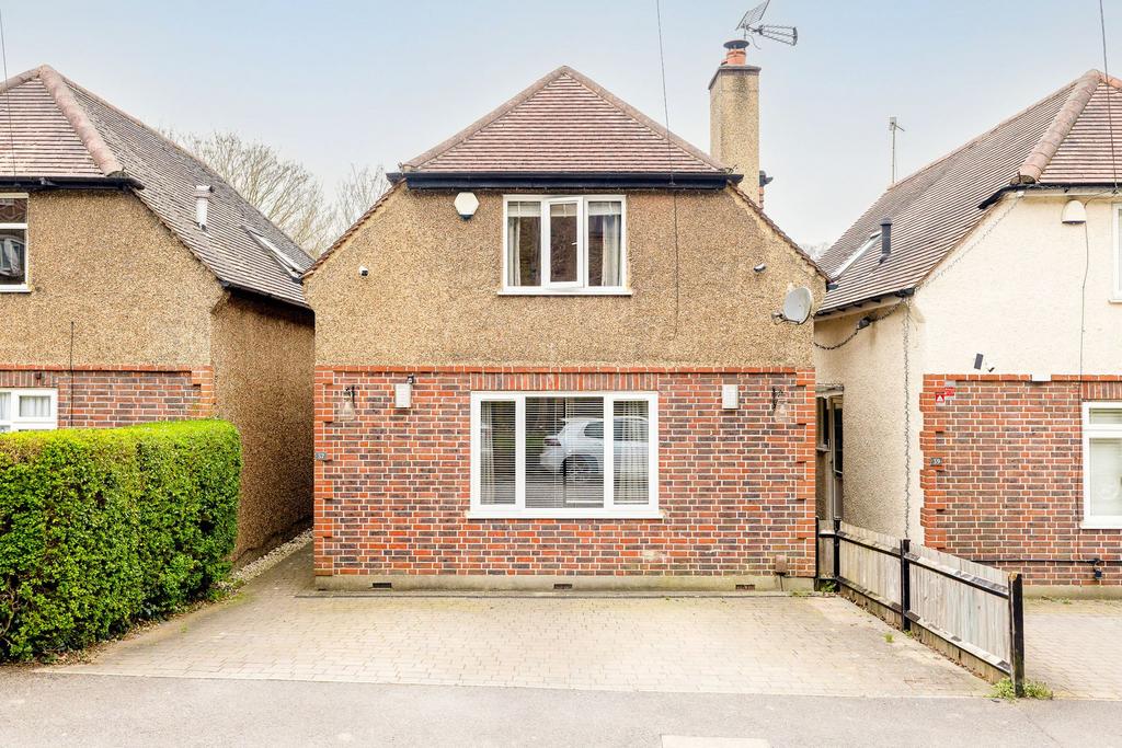 Semi-detached house exterior, driveway