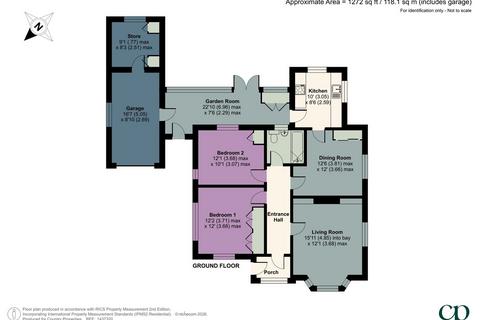 2 bedroom bungalow for sale, Apsley End Road, Shillington, Hitchin, SG5