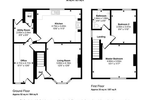 2 bedroom semi-detached house for sale, Hookergate Lane, Rowlands Gill, Tyne and Wear, NE39 2AD
