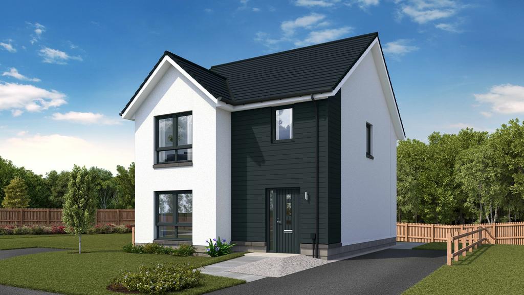Detached house exterior, driveway