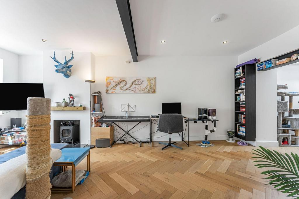 Open-plan living area, open plan living, fireplace