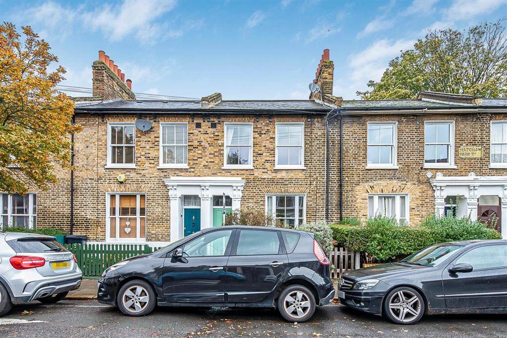 Terraced house exterior, parking