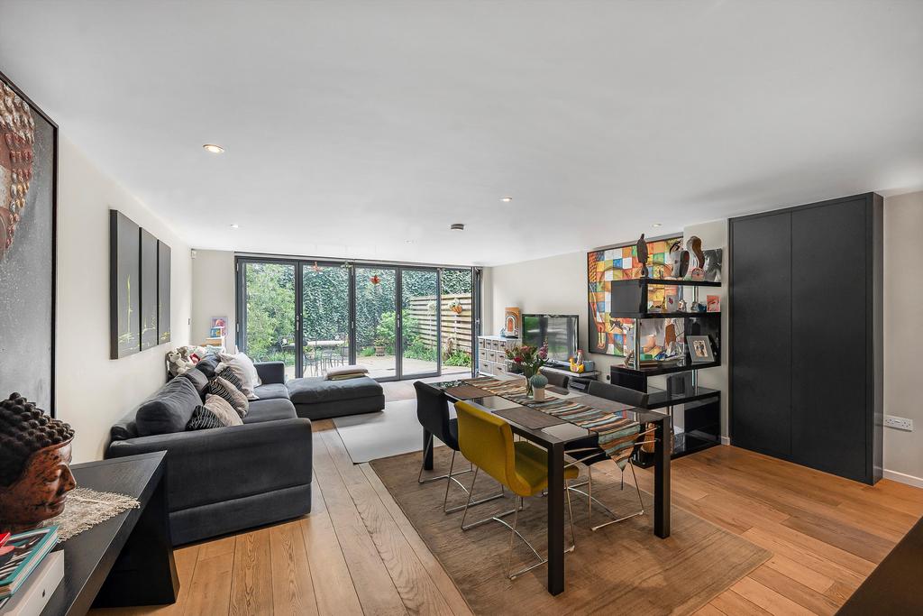 Open-plan living area, open plan living