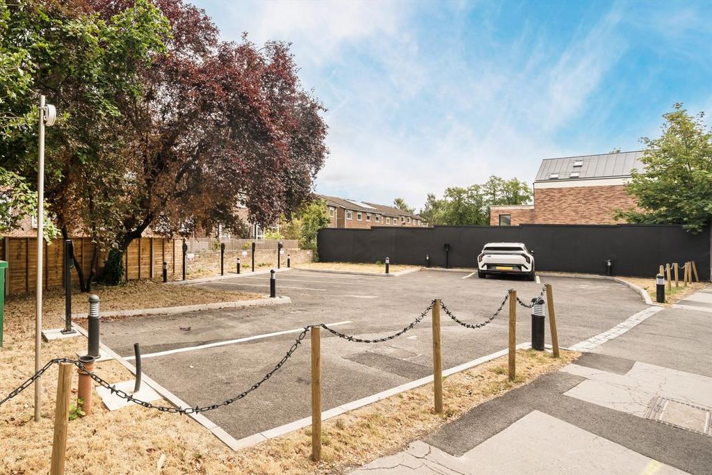 House exterior, off-street parking