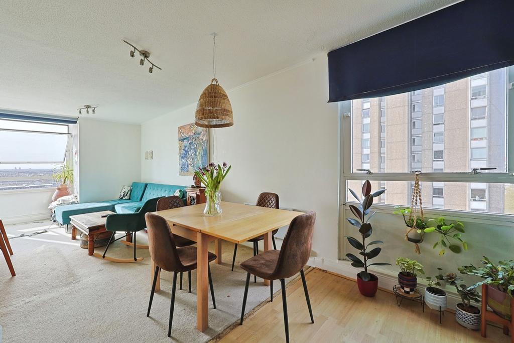 Open-plan living area, open plan living