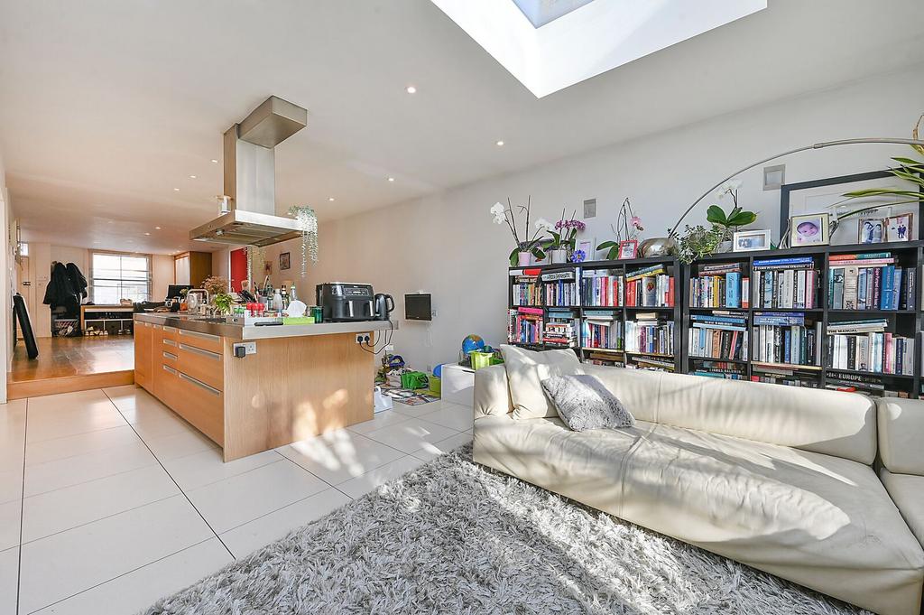 Open-plan living area, open plan living