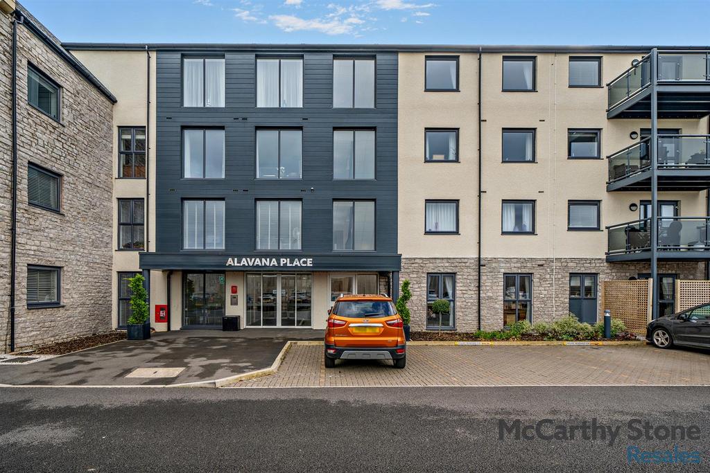 Apartment building facade, block of apartments