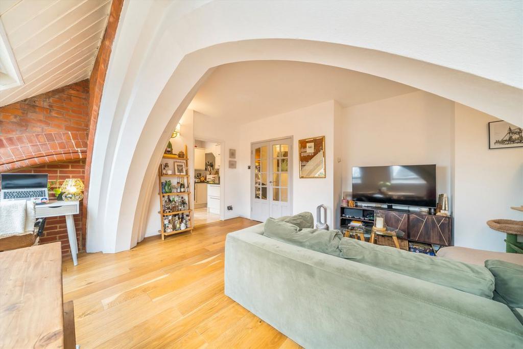 Living room, fireplace