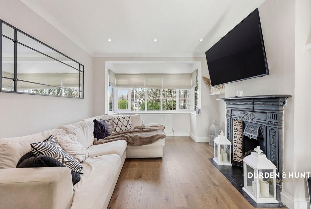 Living room, fireplace