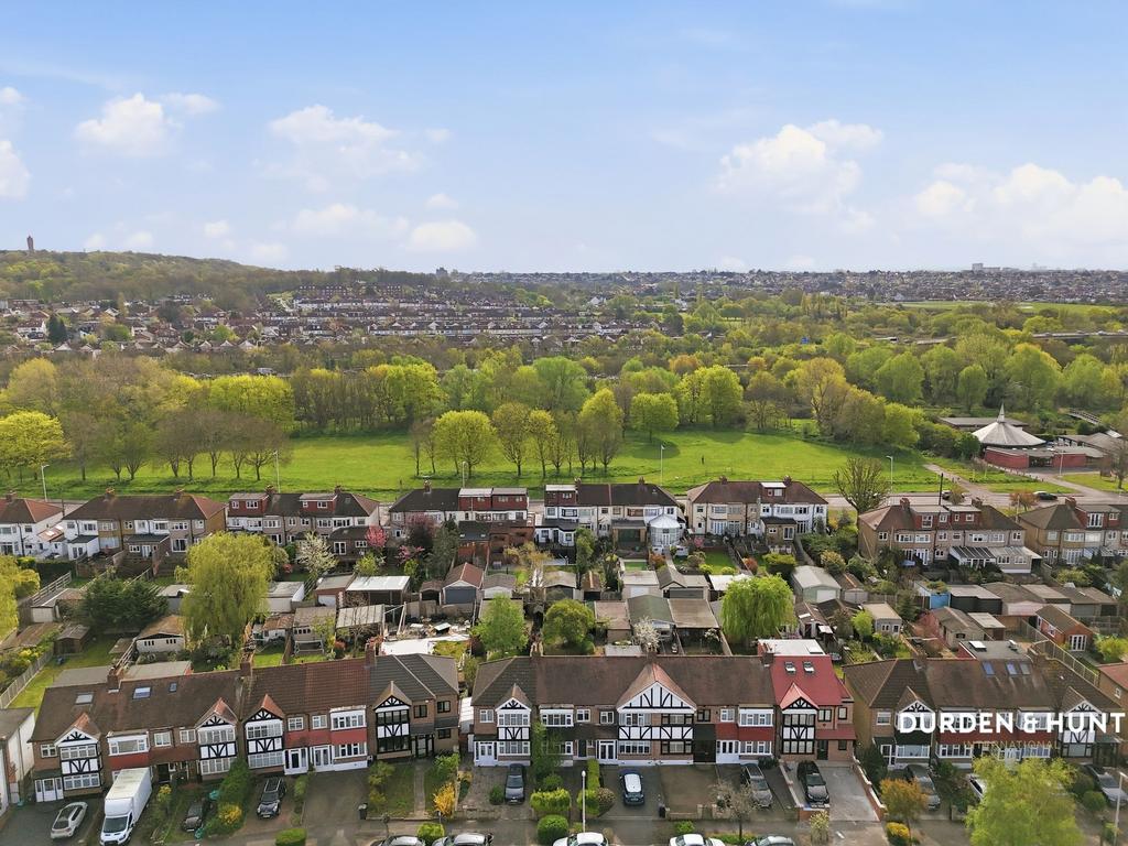 Aerial view, land