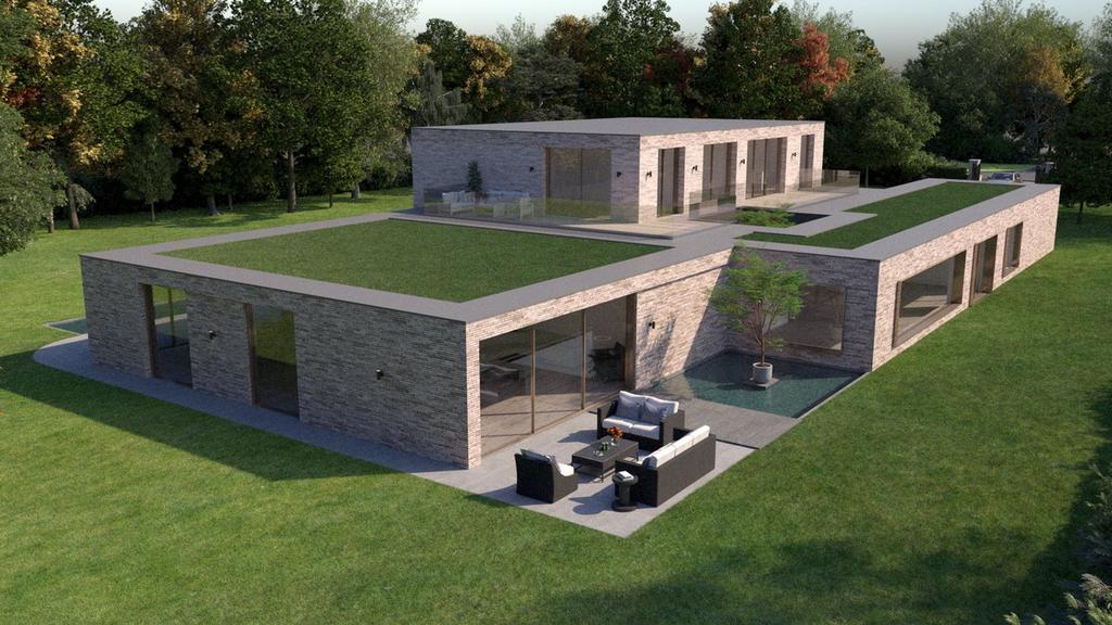 House exterior, garden