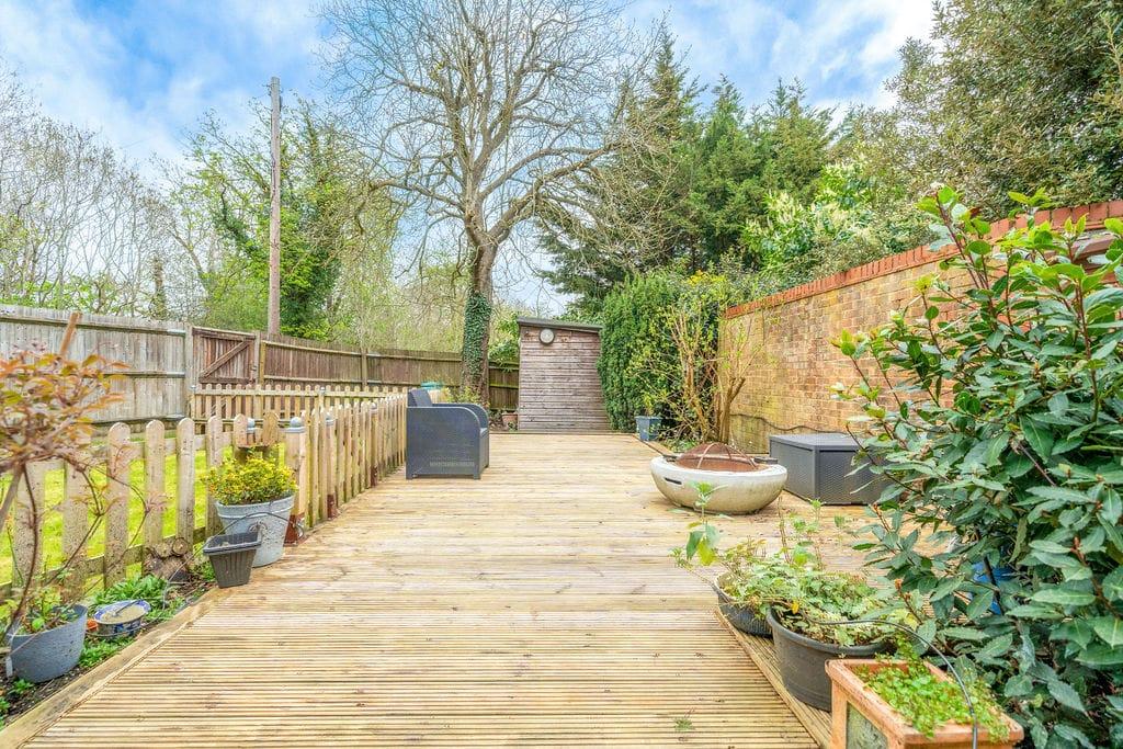 Decking area, garden