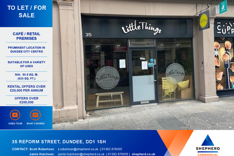 Retail property (high street) to rent, 33-35 Reform St Dundee DD1 1SH