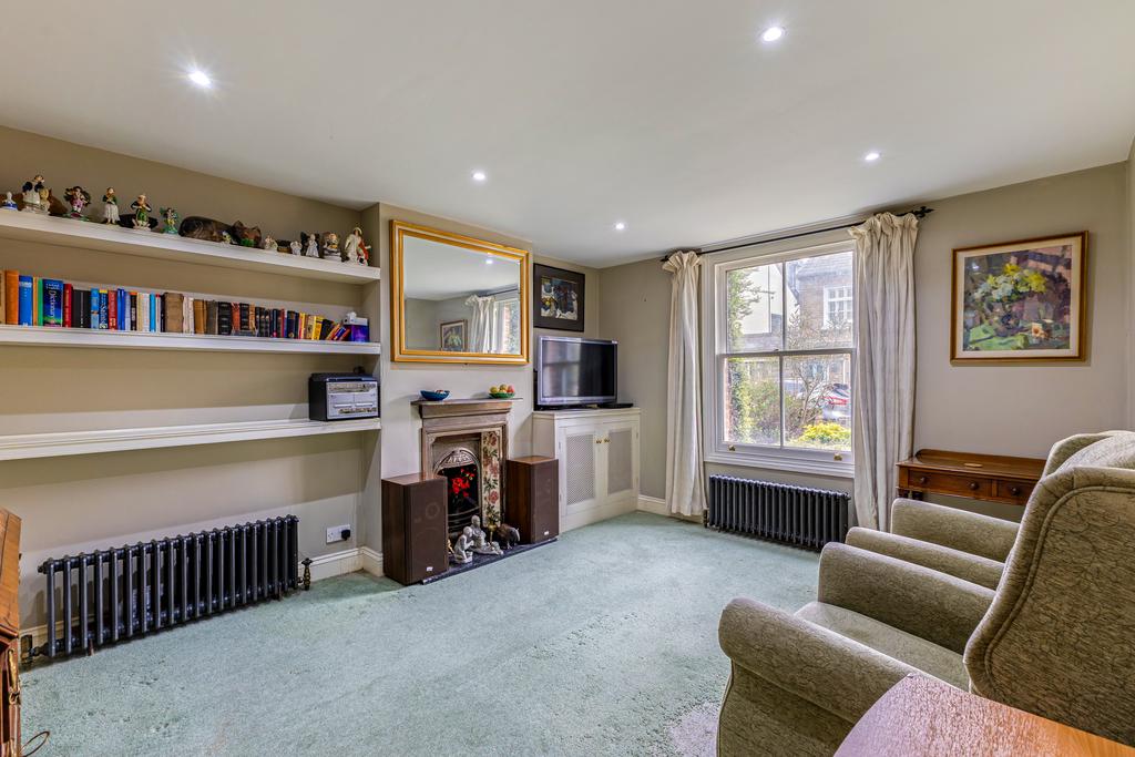 Living room, fireplace