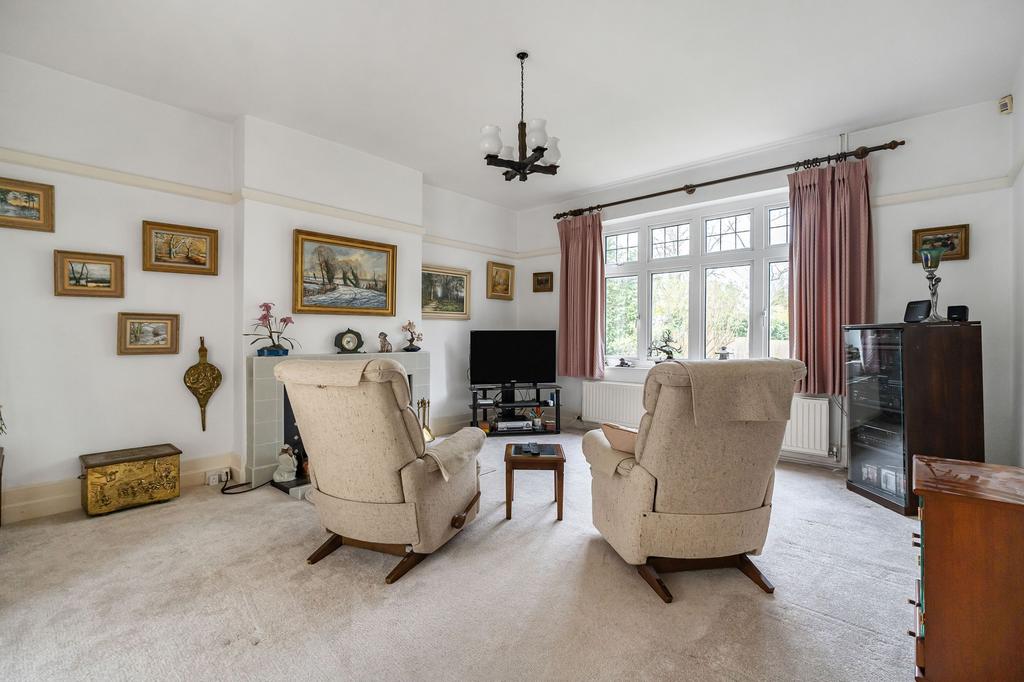 Living room, fireplace