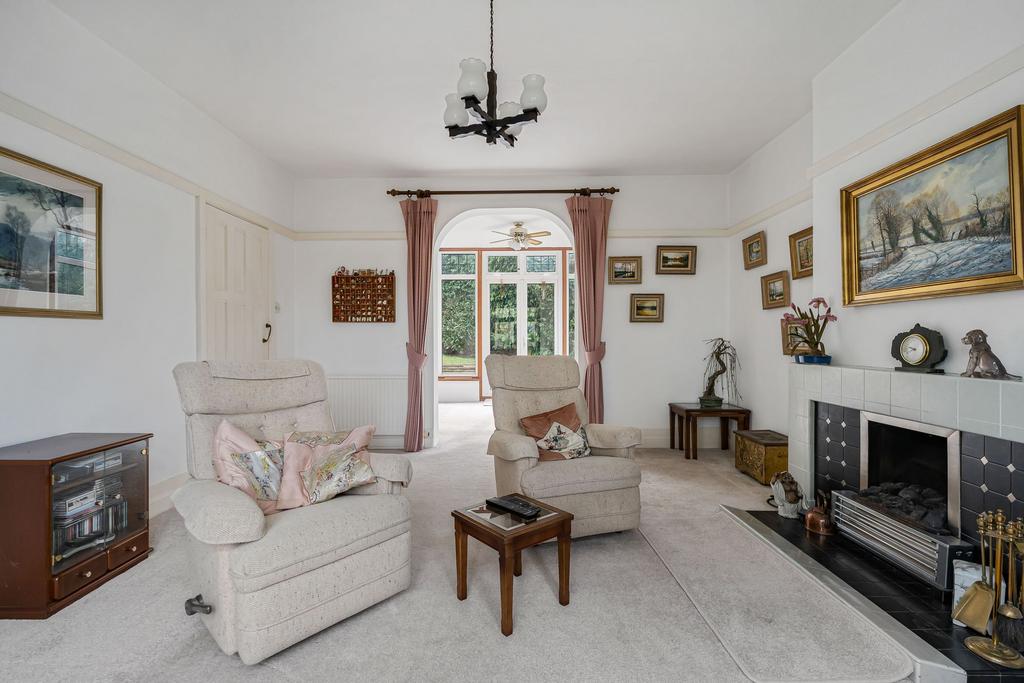 Living room, fireplace