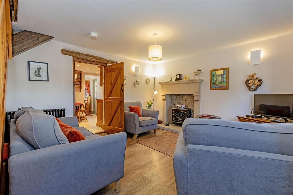 Living room, fireplace