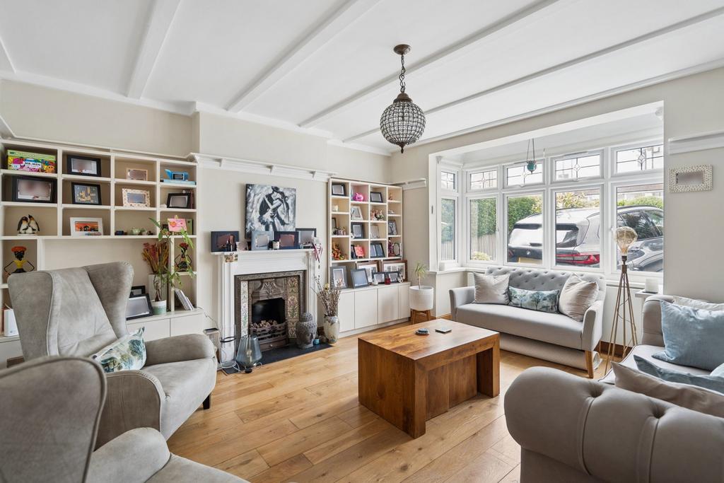 Living room, fireplace
