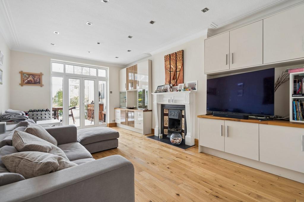 Living room, fireplace