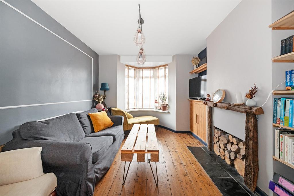 Living room, fireplace