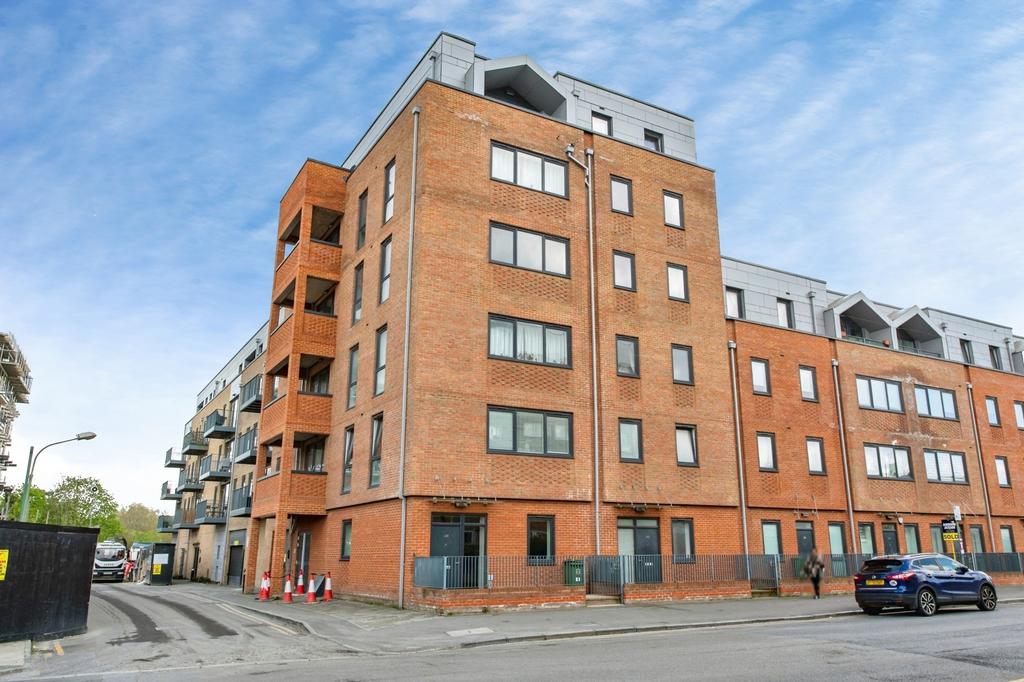 Apartment building facade, block of apartments