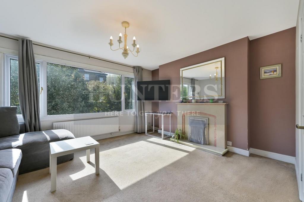 Living room, fireplace