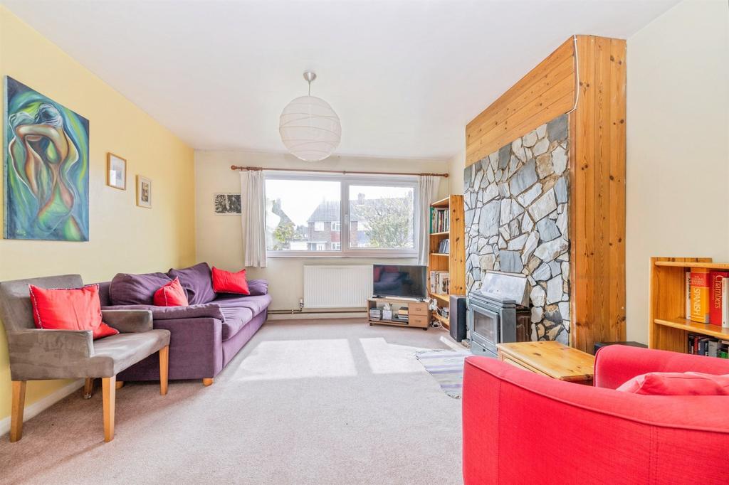 Living room, fireplace