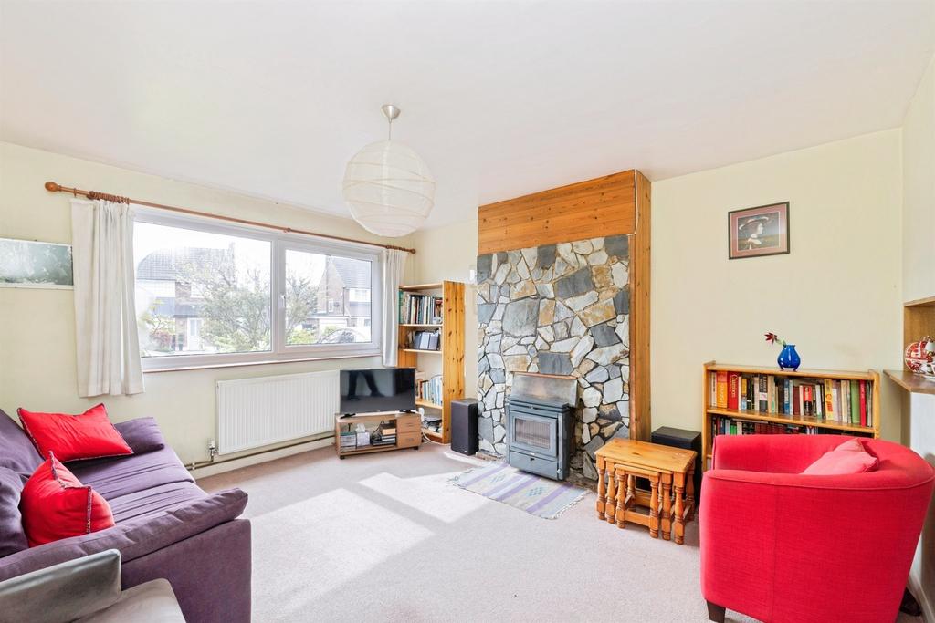 Living room, fireplace