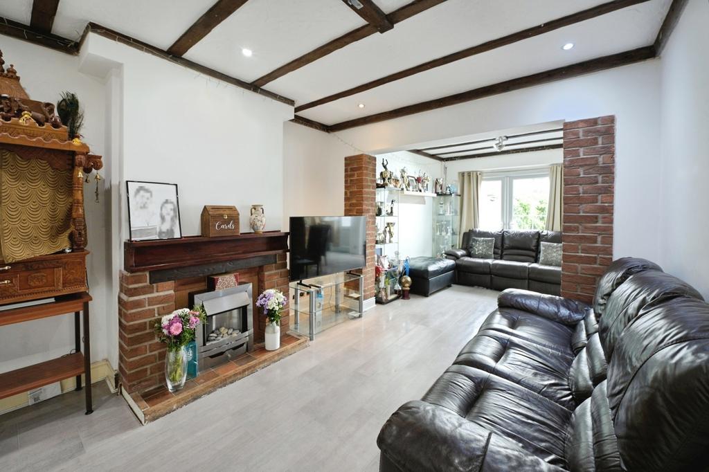 Living room, fireplace