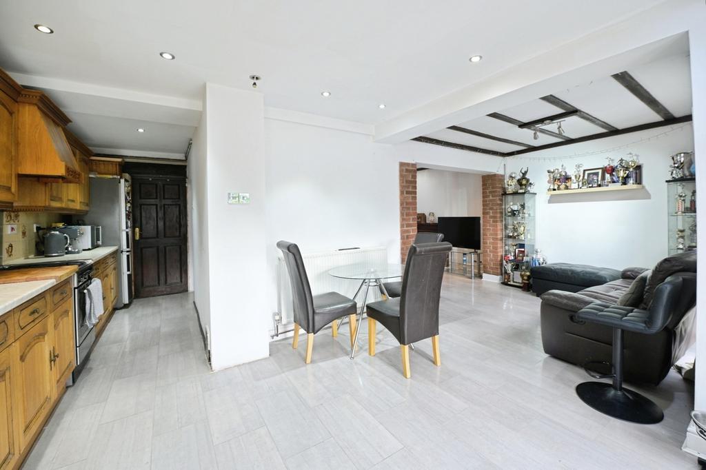 Open-plan living area, open plan living