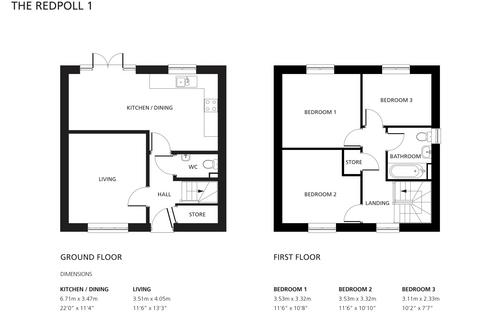 3 bedroom detached house to rent, Plot 38 The Redpoll, 10 Staunton Broadway , Barrowby Place, Grantham, Lincolnshire, NG31