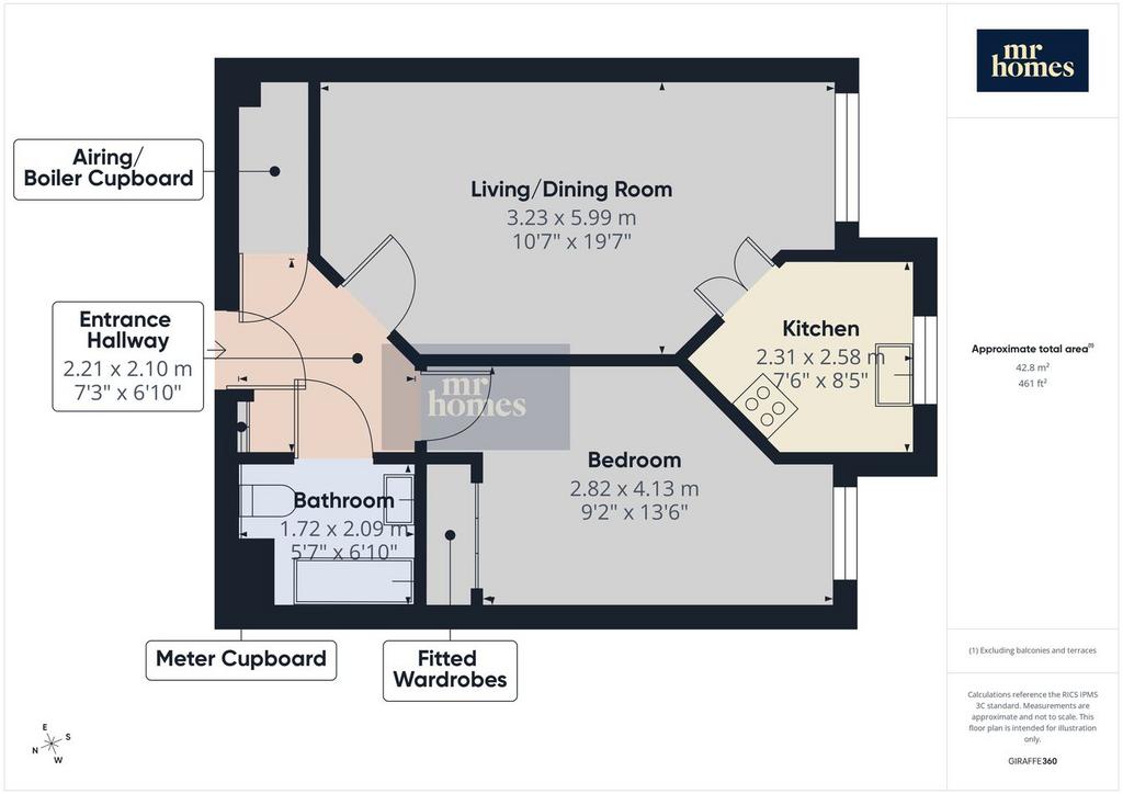 Open-plan living area