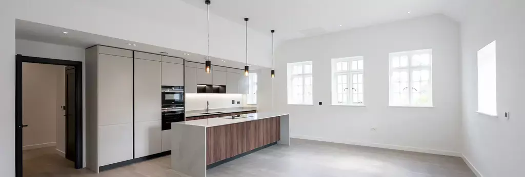 Kitchen, open plan living