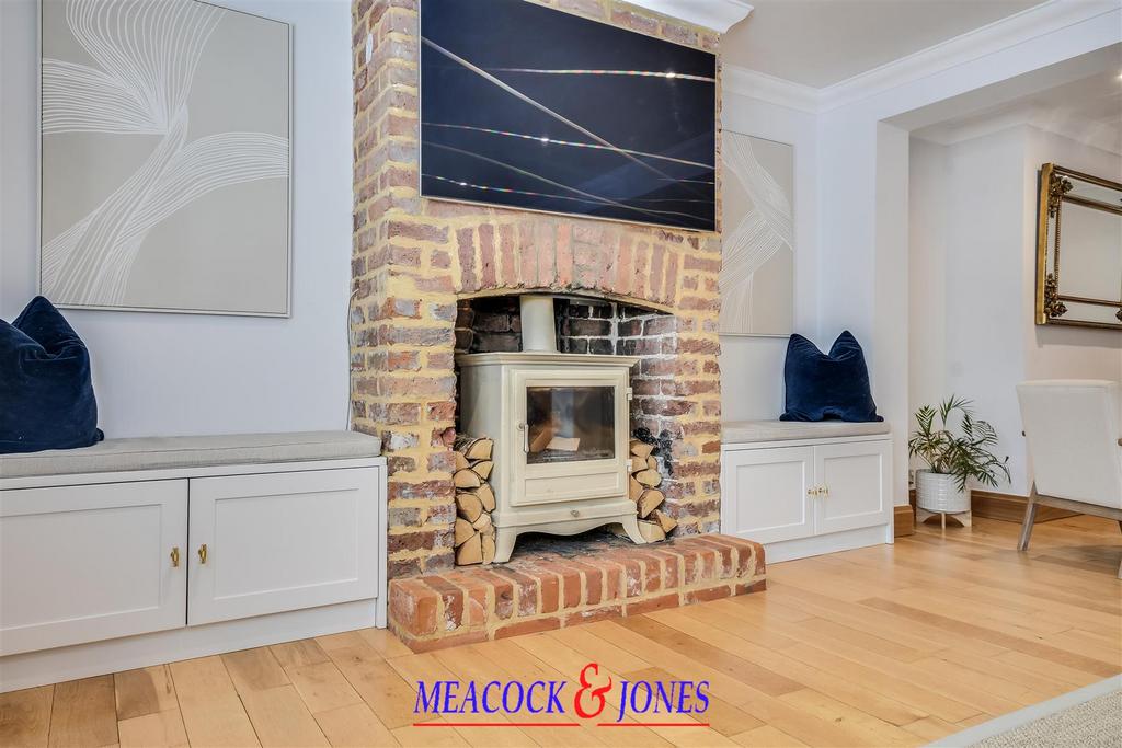 Living room, fireplace