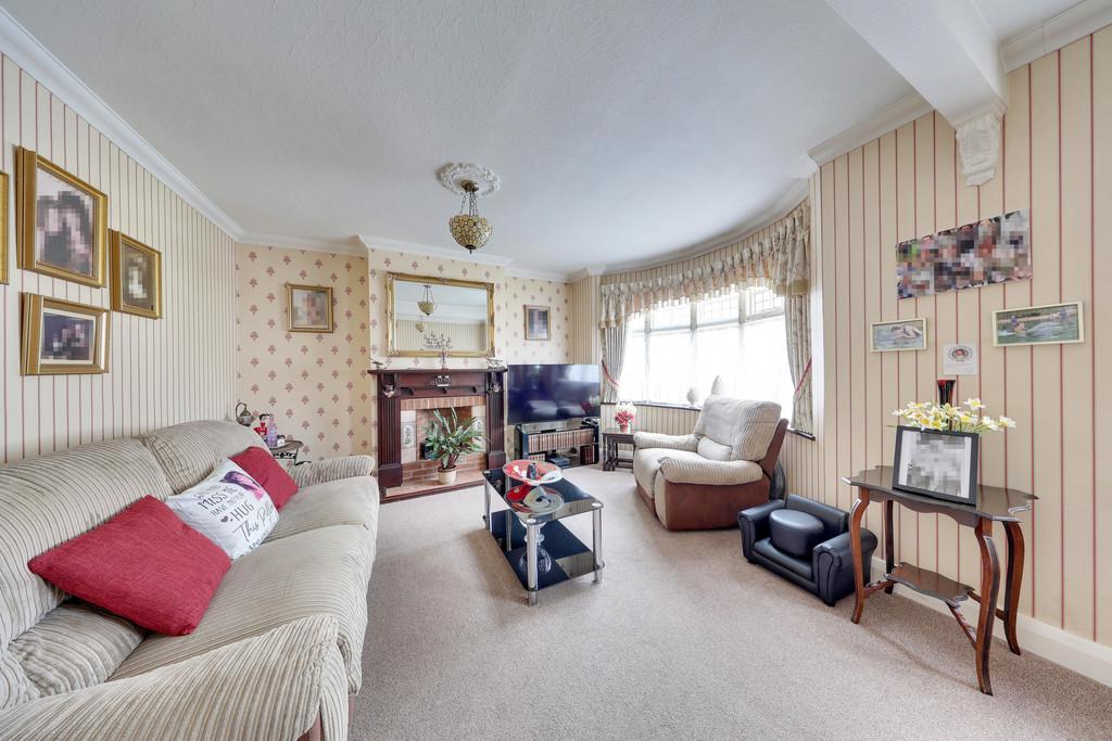 Living room, fireplace