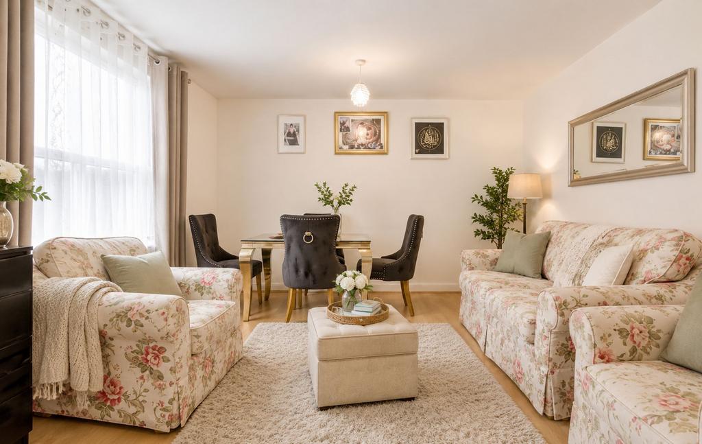 Open-plan living area